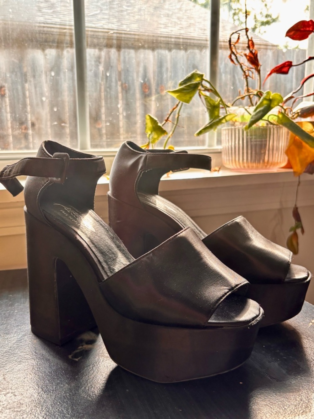 Jeffrey Campbell for Free People Black Platform Heels